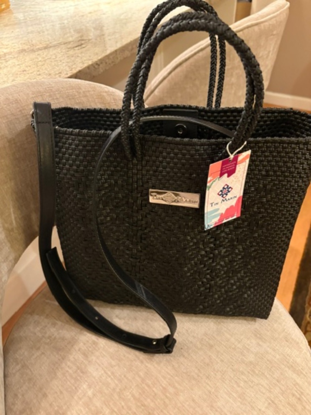Tin Marin Large Woven Crossbody Bag